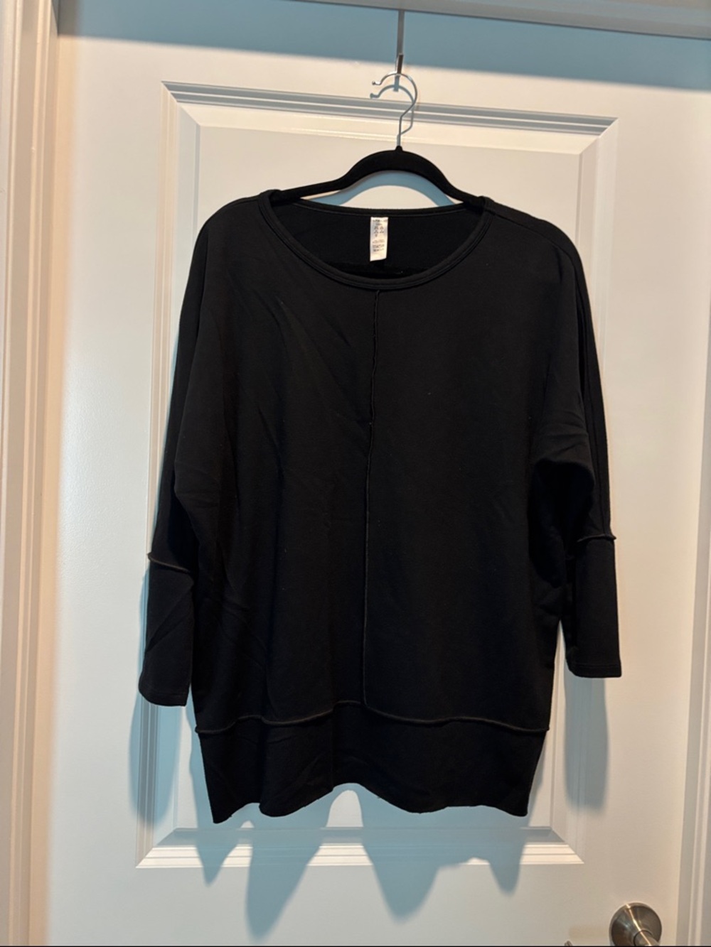 SPANX Black Women's Long Sleeve Sweatshirt